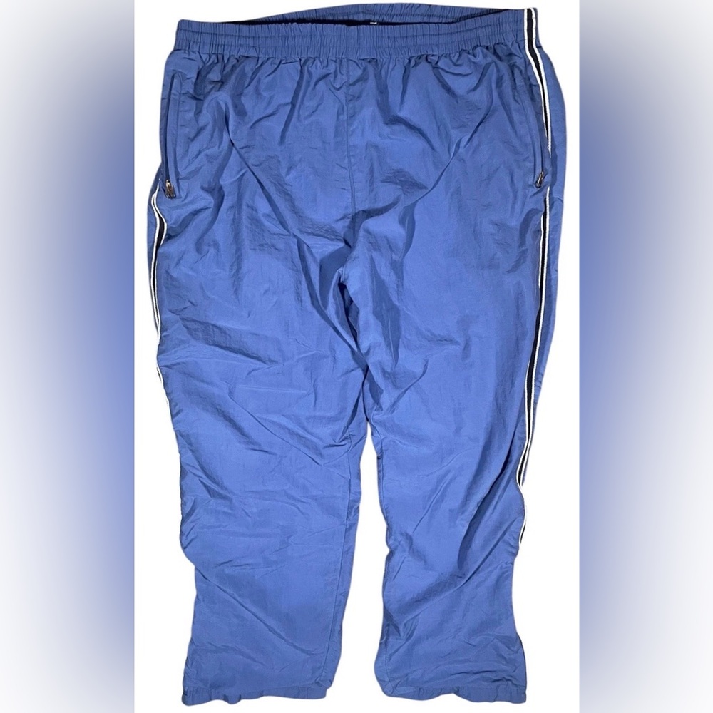 Vintage Classic Sports 80s Nylon Windbreaker team Track Pants Mens XL Blue